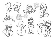 Stickdserie - Winterboys